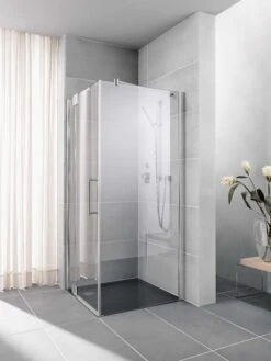 Kermi Pasa XP Seitenwand PXTWD078201AK 78x200cm, Silber Mattglanz, ESG Klar, Auf Duschplatz