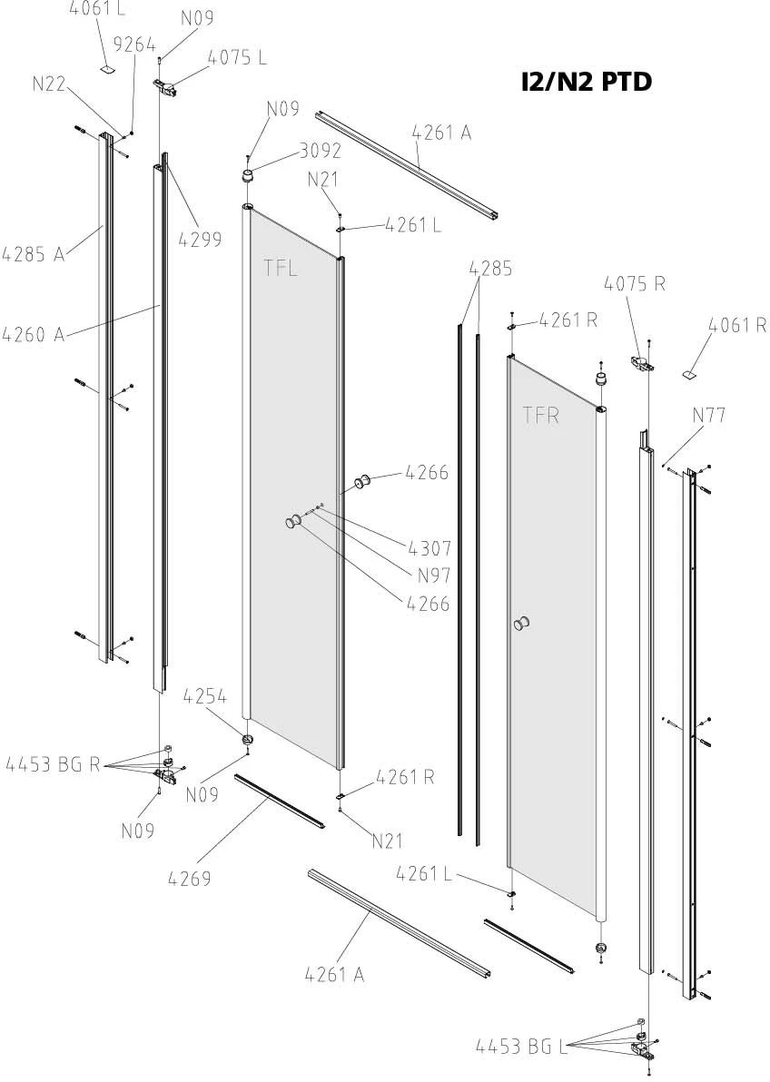 Kermi Pendeltür Nova 2000 90 X 185 Cm, Silber/mattglanz, Kerolan Fontana 10 Kermi Pendeltür Nova 2000 90 X 185 Cm, Silber/mattglanz, Kerolan Fontana – Bild 8