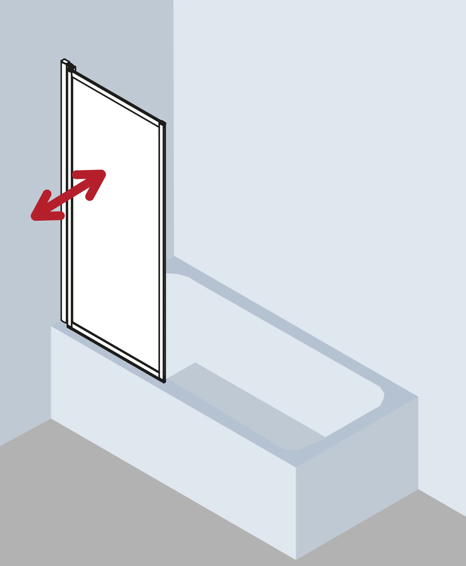 Kermi Vario 2000 Faltwand 1-flügelig V2FW1070141PK 75,1-76,7x140cm, Silber Mattglanz, ESG Klar KermiClean 4 Kermi Vario 2000 Faltwand 1-flügelig V2FW1070141PK 75,1-76,7x140cm, Silber Mattglanz, ESG Klar KermiClean – Bild 2