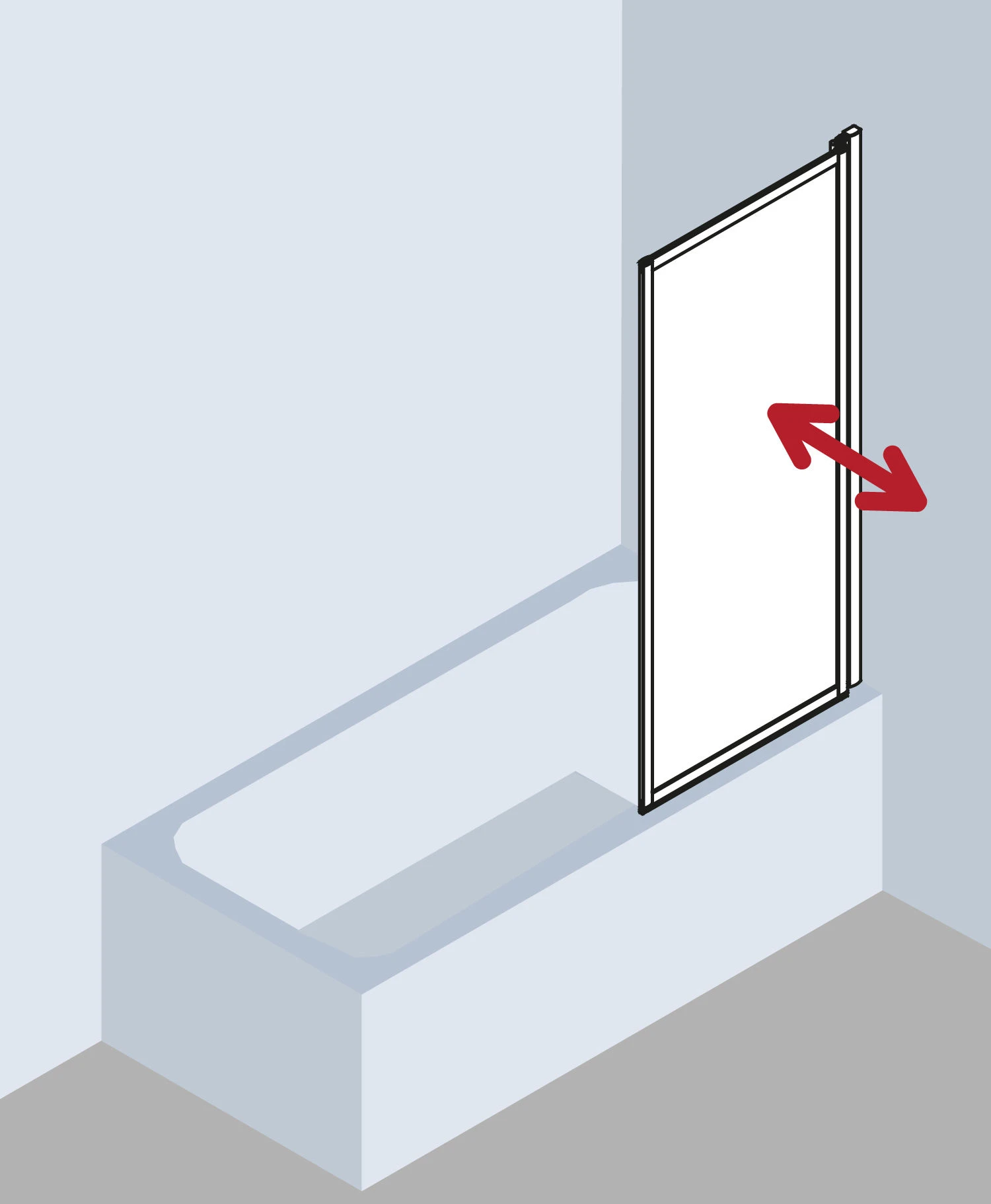 Kermi Vario 2000 Faltwand 1-flügelig V2FW1070141PK 75,1-76,7x140cm, Silber Mattglanz, ESG Klar KermiClean 5 Kermi Vario 2000 Faltwand 1-flügelig V2FW1070141PK 75,1-76,7x140cm, Silber Mattglanz, ESG Klar KermiClean – Bild 3