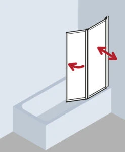 Kermi Vario 2000 Faltwand 2-flügelig V2TS1075141YK 101,1-102,7x140cm, Silber M., ESG SR Opaco Clean 20 Kermi Vario 2000 Faltwand 2-flügelig V2TS1075141YK 101,1-102,7x140cm, Silber M., ESG SR Opaco Clean -Heimwerkzeuge Kermi Vario 2000 Faltwand 2 fluegelig V2TS1075141YK 1011 1027x140cm silber m. ESG SR Opaco Clean 8