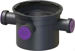 Kessel Verlängerungsstück Zu Kellerablauf Universale Plus 48966 System 200, 3 Zuläufe DN 50, Inklusive Lippendichtungen Und Blindstopfen