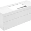Keuco Edition 400 Waschtischunterbau 31573800100 140x54,6x53,5cm, Mit Hahnloch, Weiss/Anthrazit -Heimwerkzeuge Keuco Edition 400 Waschtischunterbau 31573800100 140x546x535cm mit Hahnloch Weiss Anthrazit