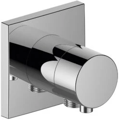 Keuco Ixmo Fertigmontageset 59548011102 Unterputz-3-Wege-Umstellventil, Schlauchanschluss, Griff Comfort, Eckig, Verchromt