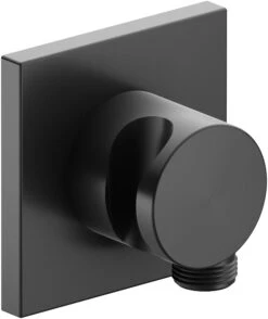 Keuco Ixmo Schlauchanschluss 59592130002 Schwarzchrom Gebürstet, Mit Brausehalter, Eckig