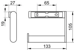 Keuco Plan Toilettenpapierhalter 14962170000 Offene Form, Alu Silber-eloxiert/verchromt -Heimwerkzeuge Keuco Plan Toilettenpapierhalter 14962170000 offene Form Alu silber eloxiert verchromt 1