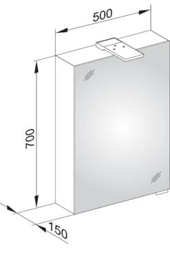 Keuco Royal 25 Spiegelschrank 14101171201 Silber Gebeizt Eloxiert, 500x720x150mm, Links -Heimwerkzeuge Keuco Royal 25 Spiegelschrank 14101171201 silber gebeizt eloxiert 500x720x150mm links 6