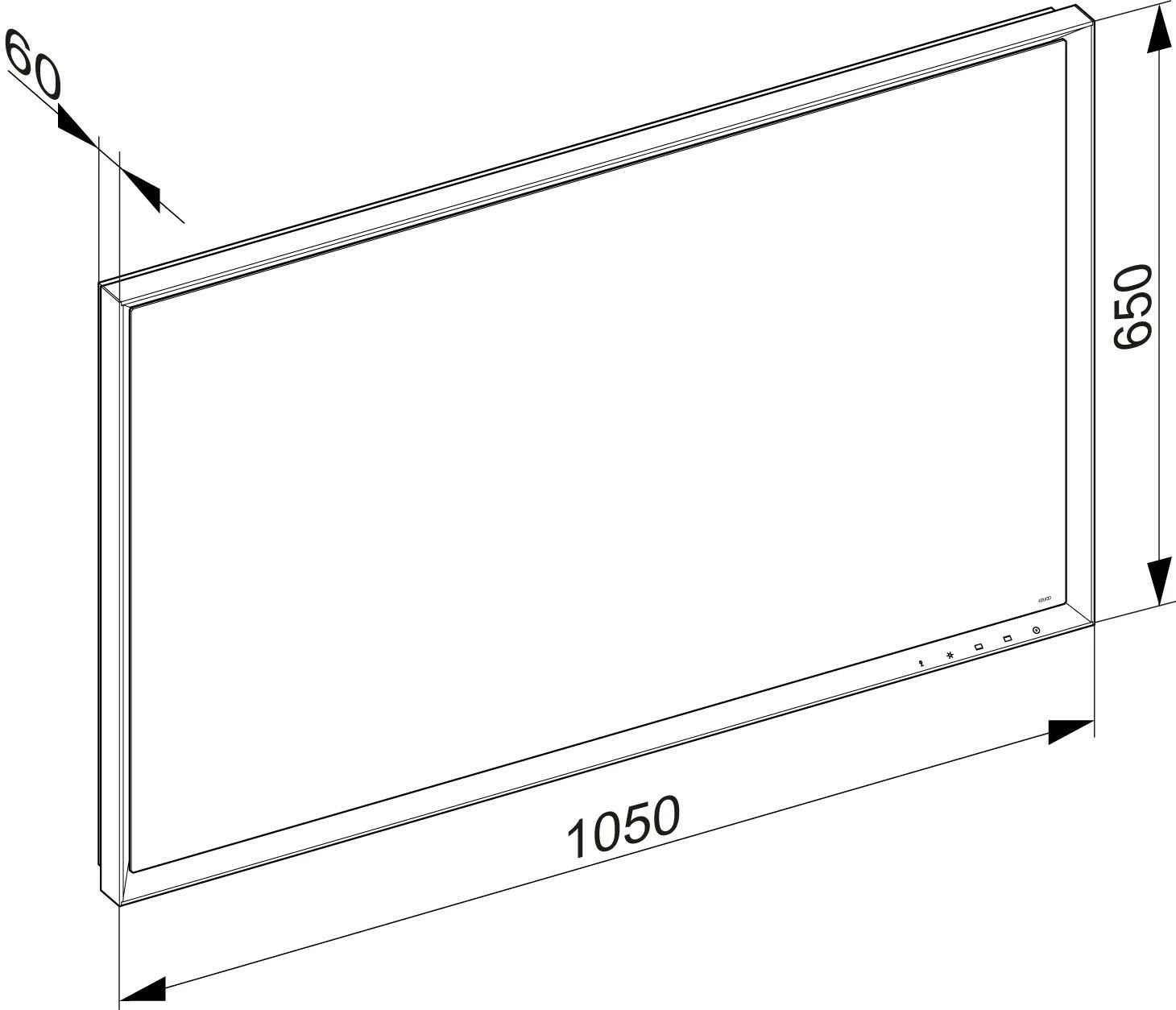 Keuco Royal Lumos Lichtspiegel 14597134003 1050x650x60mm, 62 Watt, Schwarz-eloxiert 4 Keuco Royal Lumos Lichtspiegel 14597134003 1050x650x60mm, 62 Watt, Schwarz-eloxiert – Bild 2