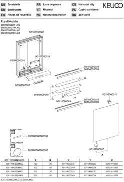 Keuco Royal Modular 2.0 Spiegelschrank 800110051100100 500 X 900 X 160 Mm, 1 Steckdose, Wandeinbau, 1-türig, Beleuchtet, Rechts -Heimwerkzeuge Keuco Royal Modular 2.0 Spiegelschrank 800110051100100 500 x 900 x 160 mm 1 Steckdose Wandeinbau 1 tuerig beleuchtet rechts 2