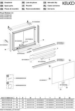 Keuco Royal Modular 2.0 Spiegelschrank 800211071000200 700 X 900 X 120 Mm, 2 Steckdosen, Wandvorbau, 2-türig -Heimwerkzeuge Keuco Royal Modular 2.0 Spiegelschrank 800211071000200 700 x 900 x 120 mm 2 Steckdosen Wandvorbau 2 tuerig 2