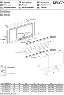 Keuco Royal Modular 2.0 Spiegelschrank 800311000100300 1050 X 700 X 160 Mm, 1 Steckdose, 1 Doppel-USB-Ladestelle, Wandvorbau, 3-türig -Heimwerkzeuge Keuco Royal Modular 2.0 Spiegelschrank 800311000100300 1050 x 700 x 160 mm 1 Steckdose 1 Doppel USB Ladestelle Wandvorbau 3 tuerig 2