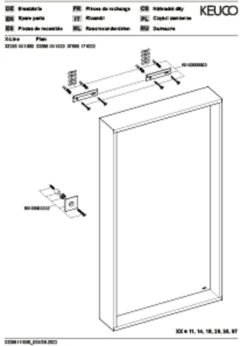 Keuco X-Line Kristallspiegel 33295301000 460x850x105mm, Weiß, Unbeleuchtet -Heimwerkzeuge Keuco X Line Kristallspiegel 33295301000 460x850x105mm Weiss unbeleuchtet 2