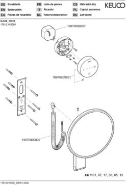 Keuco ILook_move Kosmetikspiegel 17612079000 Beleuchtet, Ø 212 Mm, Spiralkabel, Edelstahl-finish, UP-Transformator -Heimwerkzeuge Keuco iLook move Kosmetikspiegel 17612079000 beleuchtet o 212 mm Spiralkabel Edelstahl finish UP Transformator 2