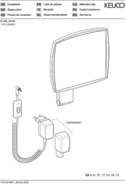 Keuco ILook_move Kosmetikspiegel 17613019001 Mit Steckertransformator, Beleuchtet -Heimwerkzeuge Keuco iLook move Kosmetikspiegel 17613019001 mit Steckertransformator beleuchtet 2