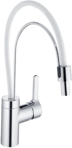 Kludi Bingo Star Küchenarmatur 428590578 Chrom, Schwenkbarer Doppelbogen-Auslauf
