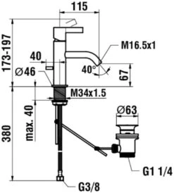 LAUFEN Kartell Waschtischarmatur H3113310041011, Chrom, 115 Mm, Mit Ablaufgarnitur 5 LAUFEN Kartell Waschtischarmatur H3113310041011, Chrom, 115 Mm, Mit Ablaufgarnitur -Heimwerkzeuge LAUFEN Kartell Waschtischarmatur H3113310041011 chrom 115 mm mit Ablaufgarnitur 1