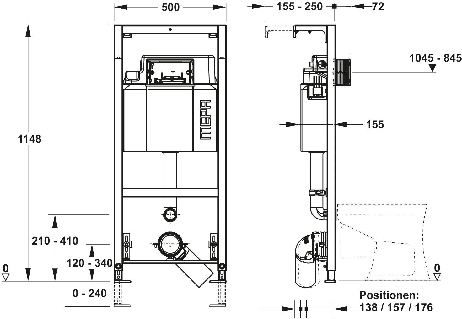 Mepa NextVIT WC-Element 514812 Spülkasten Typ A31 Baby/Kinder 4 Mepa NextVIT WC-Element 514812 Spülkasten Typ A31 Baby/Kinder – Bild 2
