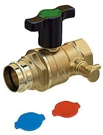 Opal Kugelhahn R851VY153 1/2"x15mm, Pressanschluss, Mit Flügelgriff