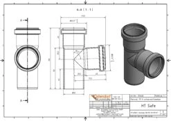 Ostendorf HTsafe HTsafe-Abzweig 172400 DN/OD 50/50x87° -Heimwerkzeuge Ostendorf HTsafe HTsafe Abzweig 172400 DN OD 50 50x87° 1