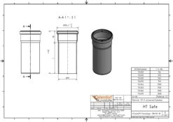 Ostendorf HTsafe HTsafe-Rohr 174000 DN/OD 90, 150mm -Heimwerkzeuge Ostendorf HTsafe HTsafe Rohr 174000 DN OD 90 150mm 1