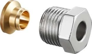 Oventrop Ofix CEP Klemmringverschraubung 1027158 Messing Vernickelt, G 3/4x22mm, Für IG 3 Oventrop Ofix CEP Klemmringverschraubung 1027158 Messing Vernickelt, G 3/4x22mm, Für IG