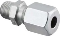 Oventrop Ofix-Oil Gerade-Verschraubung 2083051 R 1/8x6mm, Stahl, Verzinkt