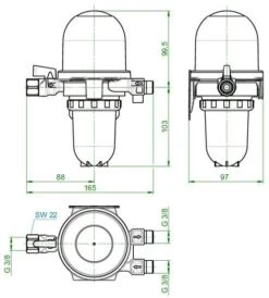 Oventrop Toc-Duo 3 Heizöllfilter 2142732 3/8", Mit Filtereinsatz Siku 25-40 -Heimwerkzeuge Oventrop Toc Duo 3 Heizoellfilter 2142732 3 8 mit Filtereinsatz Siku 25 40 1