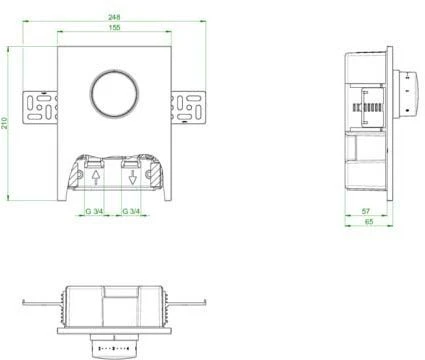 Oventrop Unibox Raumtemperaturregelung 1022724 Weiß, Mit Bypass 4 Oventrop Unibox Raumtemperaturregelung 1022724 Weiß, Mit Bypass – Bild 2