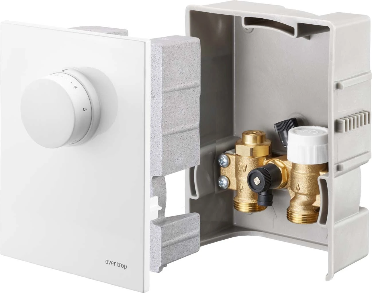Oventrop Unibox Raumtemperaturregelung 1022724 Weiß, Mit Bypass 3 Oventrop Unibox Raumtemperaturregelung 1022724 Weiß, Mit Bypass