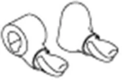 Pressalit Fahnen-Paket A9153000 Mit Schrauben, Weiß