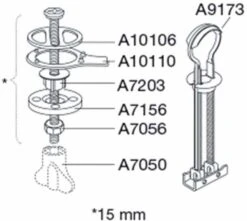Pressalit Kombischarnier DG4925 Universal, Montage Von Oben Und Unten -Heimwerkzeuge Pressalit Kombischarnier DG4925 universal Montage von oben und unten 1