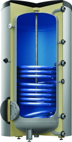 Reflex Storatherm Aqua Speicher 7861300 AF 300/1M_B, Silber, Folienmantel, Mit Glattrohrwärmeübertrager, Zusätzliche Muffe