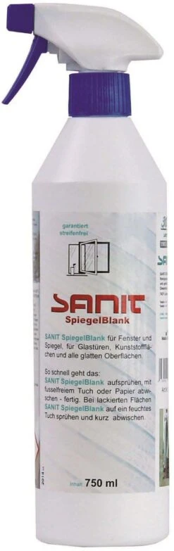 Sanit SpiegelBlank Reiniger 3046 750 Ml, Flasche, Für Fenster Und Spiegel
