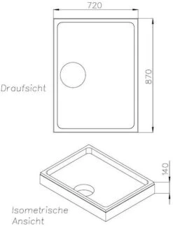 Schedel Hoesch Samar Duschwannenträger SD24350 90x75x2cm, Höhe 14cm -Heimwerkzeuge Schedel Hoesch Samar Duschwannentraeger SD24350 90x75x2cm Hoehe 14cm 1