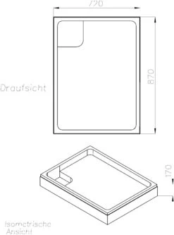 Schedel Laufen Platina Duschwannenträger SD90317 90x75x6,5cm, Höhe 17cm -Heimwerkzeuge Schedel Laufen Platina Duschwannentraeger SD90317 90x75x65cm Hoehe 17cm 1