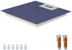 Schedel Line Flow Duschelement LI2KF908080 80 X 80 Cm, Einseitiges Gefälle