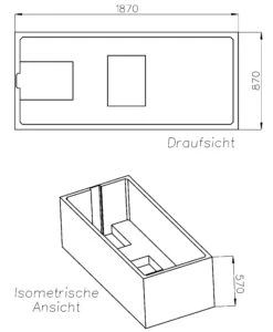Schedel XL Kaldewei Puro/Star Wannenträger SW11224 190x90cm, Ablauf Fußende, Höhe 57cm -Heimwerkzeuge Schedel XL Kaldewei Puro Star Wannentraeger SW11224 190x90cm Ablauf Fussende Hoehe 57cm 1