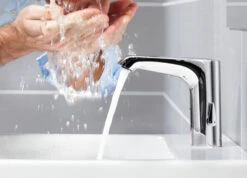 Schell Xeris E Elektronische-Waschtisch-Armatur 002250699 Verchromt, Netzbetrieb, Für Kaltwasser, Mit Unterputznetzteil -Heimwerkzeuge Schell Xeris E Elektronische Waschtisch Armatur 002250699 verchromt Netzbetrieb fuer Kaltwasser mit Unterputznetzteil 2