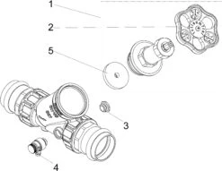 Schlösser Freistromventil 0015384200001 DN 40, 42mm, IG, Mit Entleerung, Nichtsteigende Spindel -Heimwerkzeuge Schloesser Freistromventil 0015384200001 DN 40 42mm IG mit Entleerung nichtsteigende Spindel 2