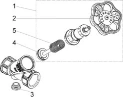 Schlösser KFR-Ventil 0016252000001 DN 20, Rp 3/4, Ohne Entleerung, Nichtsteigende Spindel -Heimwerkzeuge Schloesser KFR Ventil 0016252000001 DN 20 Rp 3 4 ohne Entleerung nichtsteigende Spindel 2