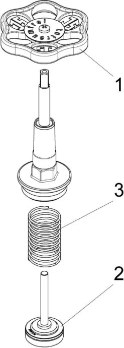 Schlösser KFR-Ventil-Oberteil 0018191500001 DN 15, G 1/2, Messing, Steigende Spindel -Heimwerkzeuge Schloesser KFR Ventil Oberteil 0018191500001 DN 15 G 1 2 Messing steigende Spindel 2
