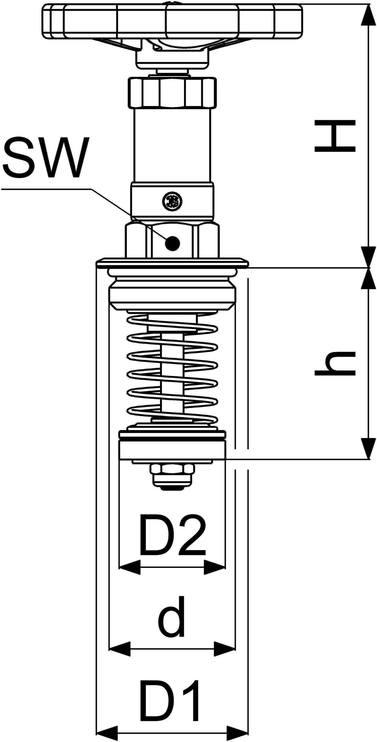 Schlösser KFR-Ventil-Oberteil 0018212500001 DN 25, G 1, Messing, Nichtsteigende Spindel 4 Schlösser KFR-Ventil-Oberteil 0018212500001 DN 25, G 1, Messing, Nichtsteigende Spindel – Bild 2