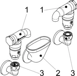 Schlösser Rohrbelüfter Bauform E 0082031550001 2-fach, DN 15, 1/2 X 1 X 1/2", Verchromt -Heimwerkzeuge Schloesser Rohrbeluefter Bauform E 0082031550001 2 fach DN 15 1 2 x 1 x 1 2 verchromt 2