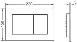 TECE TECEnow WC-Betätigungsplatte 9240405 Weiß Antibakteriell -Heimwerkzeuge TECE TECEnow WC Betaetigungsplatte 9240405 weiss antibakteriell 2