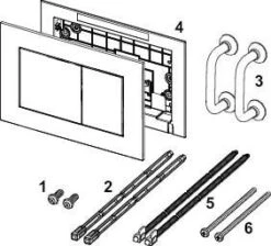 TECE TECEnow WC-Betätigungsplatte 9240405 Weiß Antibakteriell -Heimwerkzeuge TECE TECEnow WC Betaetigungsplatte 9240405 weiss antibakteriell 3