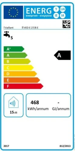 Vaillant Ved Elektro-Durchlauferhitzer 0010023749 27/8 E, Exclusiv, 27 KW, Vollelektronisch Geregelt -Heimwerkzeuge Vaillant Ved Elektro Durchlauferhitzer 0010023749 27 8 E exclusiv 27 kW vollelektronisch geregelt 3