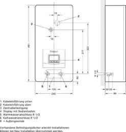 Vaillant Ved Elektro-Durchlauferhitzer 0010023767 21/8 P 21 KW, Elektronisch Geregelt -Heimwerkzeuge Vaillant Ved Elektro Durchlauferhitzer 0010023767 21 8 P 21 kW elektronisch geregelt 2