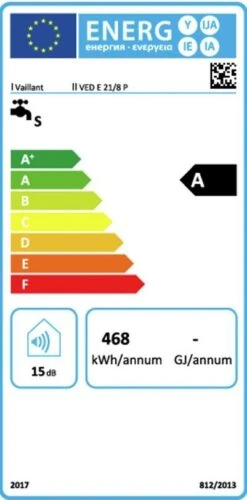 Vaillant Ved Elektro-Durchlauferhitzer 0010023767 21/8 P 21 KW, Elektronisch Geregelt -Heimwerkzeuge Vaillant Ved Elektro Durchlauferhitzer 0010023767 21 8 P 21 kW elektronisch geregelt 3