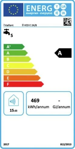 Vaillant Ved Elektro-Durchlauferhitzer 0010023779 24/8 24 KW, Elektronisch Geregelt -Heimwerkzeuge Vaillant Ved Elektro Durchlauferhitzer 0010023779 24 8 24 kW elektronisch geregelt 3