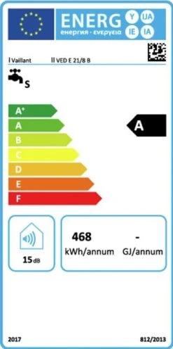 Vaillant Ved Elektro-Durchlauferhitzer 0010023794 21/8 B 21 KW, Elektronisch Geregelt -Heimwerkzeuge Vaillant Ved Elektro Durchlauferhitzer 0010023794 21 8 B 21 kW elektronisch geregelt 3